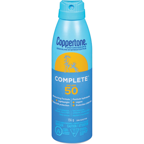 Coppertone&reg; Complete Sun Protection, SPF 50, Spray Meunier Outillage Industriel