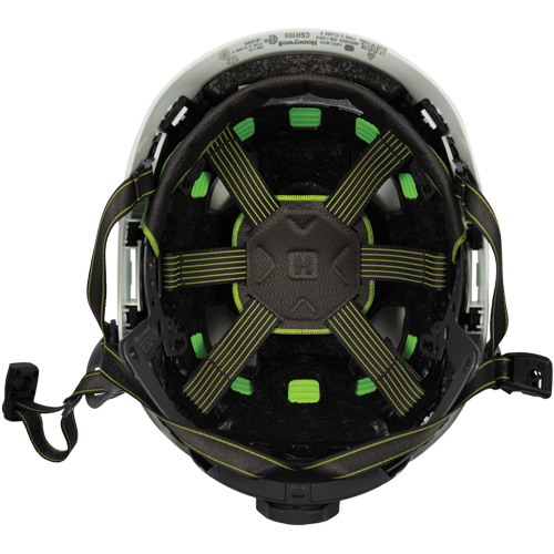 Fibre Metal Climbing Style Safety Helmet, Meets CSA Type 2, Ratchet Suspension, Vented Meunier Outillage Industriel