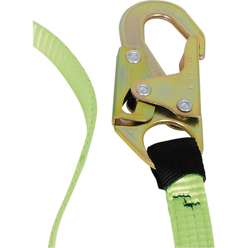 SA-54000-6 Shock Absorbing Lanyard, 6', Snap Hook Center, Snap Hook Leg Ends, Polyester Meunier Outillage Industriel