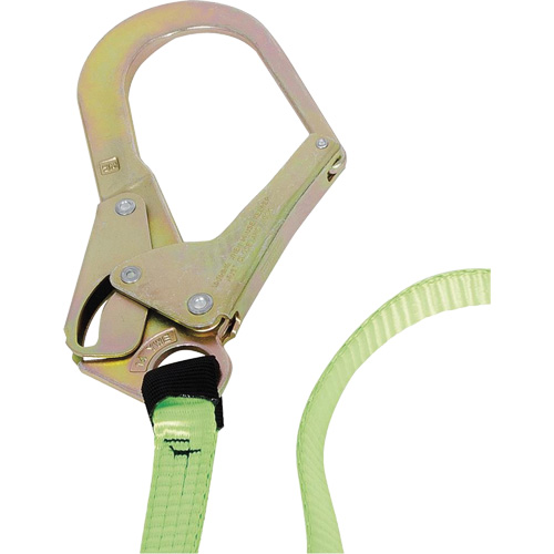 SA-54022-4 Shock Absorbing Lanyard, 4', Form Hook Center, Snap Hook Leg Ends, Polyester Meunier Outillage Industriel