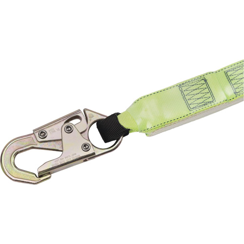 SA-64022-6 Shock Absorbing Lanyard, 6', Form Hook Center, Snap Hook Leg Ends, Polyester Meunier Outillage Industriel