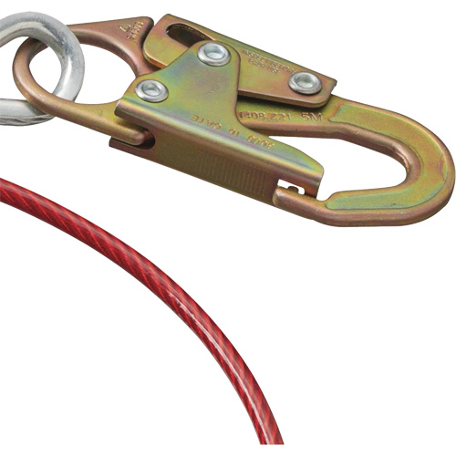 AS-21210-6 6' Cable Anchor with Snap Hook & O-Ring, Sling, Temporary Use Meunier Outillage Industriel