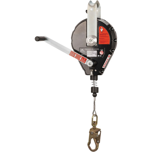SRL-73303-60 Cable Self-Retracting Lifeline with Recovery, 60', Galvanized Steel, Swivel Meunier Outillage Industriel