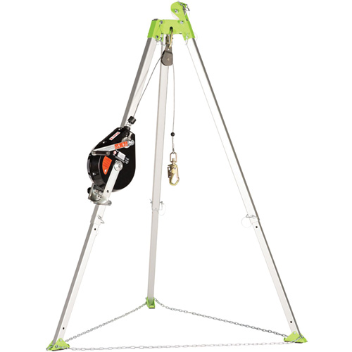 SRL-73303-96 Cable Self-Retracting Lifeline with Recovery, 96', Galvanized Steel, Swivel Meunier Outillage Industriel