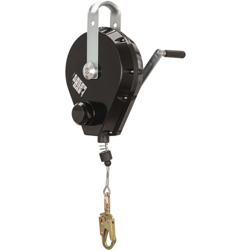 SRL-73303-96 Cable Self-Retracting Lifeline with Recovery, 96', Galvanized Steel, Swivel Meunier Outillage Industriel