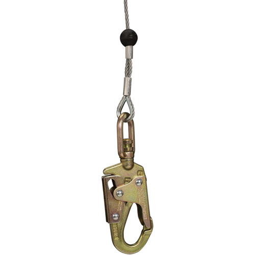 SRL-73303-96 Cable Self-Retracting Lifeline with Recovery, 96', Galvanized Steel, Swivel Meunier Outillage Industriel