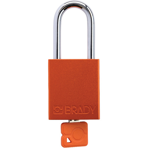 Cadenas de verrouillage de s&eacute;curit&eacute; Velocity Plus, Orange, Cl&eacute;s identiques, Aluminium, Largeur de 1-1/2" Meunier Outillage Industriel