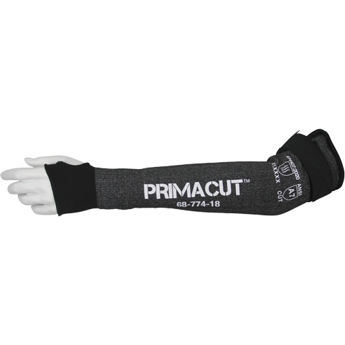 Manchette r&eacute;sistante &agrave; la coupe PrimaCut 68-774, PEHP, 18", ASTM ANSI niveau A7/EN 388 niveau F, Gris Meunier Outillage Industriel