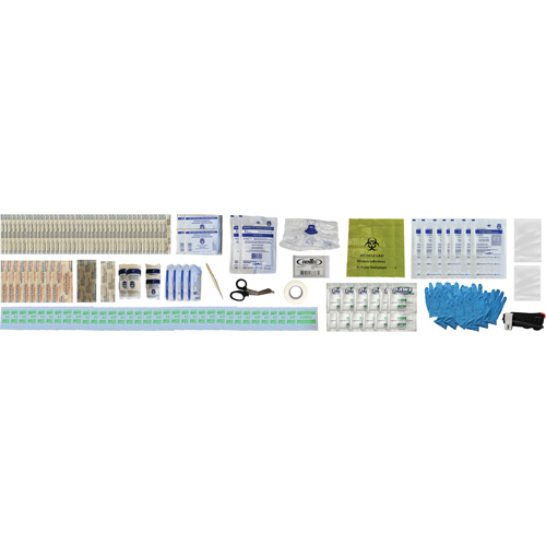 Trousse de premiers soins Shield, R&eacute;pond ou surpasse la norme CSA Z1220-24 type 2 environnements &agrave; faible risque, Moyen (26-50 travailleurs) Meunier Outillage Industriel