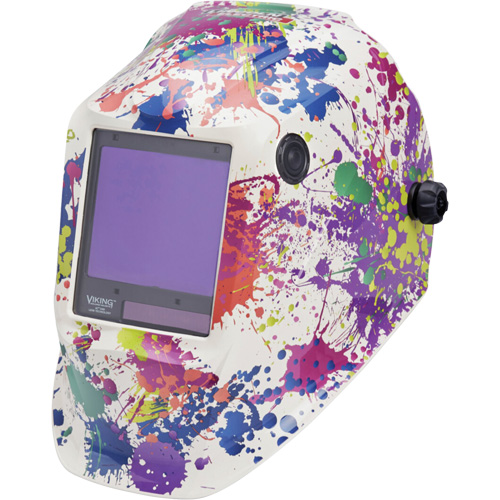 VIKING 3350 Creative Spark Welding Helmet, 3.74" L x 3.34" W View Area, 5 - 13 Shade Range Meunier Outillage Industriel