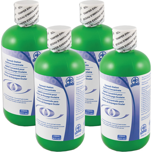 Additive to Preserve Water in Self-Contained Emergency Eye Wash Stations, Canada, 4 Pack, 8 oz. Meunier Outillage Industriel