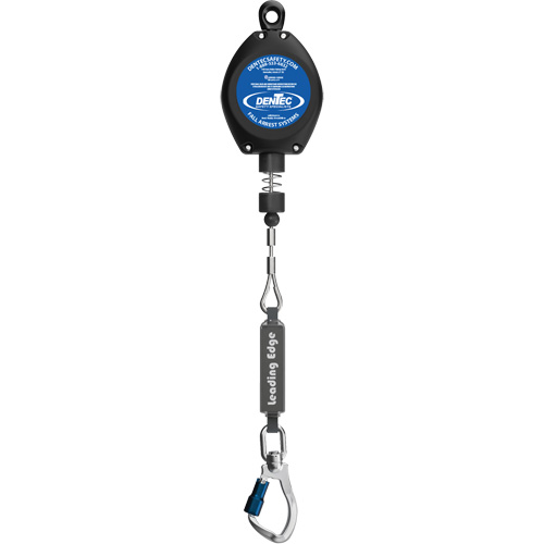 Cordage de s&eacute;curit&eacute; autor&eacute;tractable, 20', Acier galvanis&eacute;, Pivotant Meunier Outillage Industriel