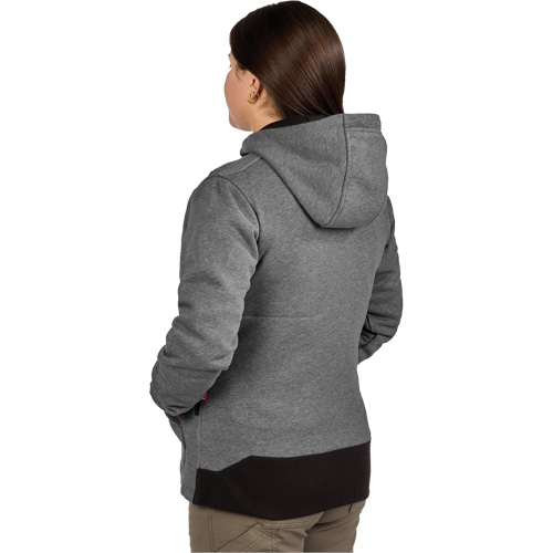 M12 Heated Hoodie with Battery, Women's, X-Large, Grey, Poly-Cotton Meunier Outillage Industriel
