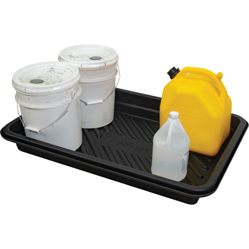 Spill Tray, 24" L x 36" W x 4.5" H, 18 US gal. Spill Capacity Meunier Outillage Industriel