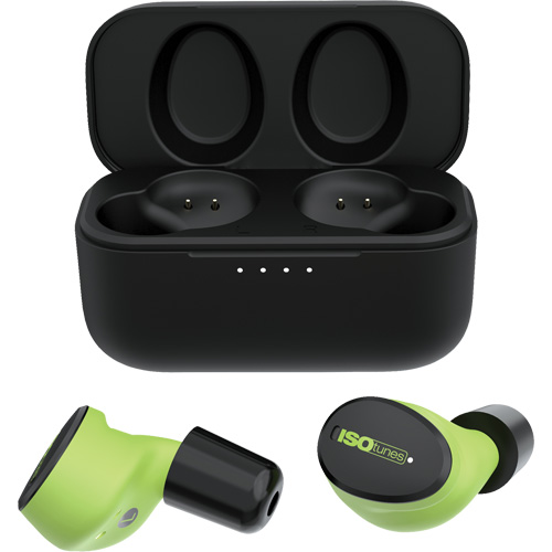 Safety Green Free Aware Wireless Bluetooth Earbuds Meunier Outillage Industriel