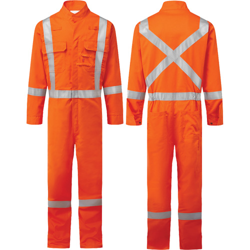 Combinaison FR Bizflame 88/12 Iona 7 oz. FR510, Taille 36, Orange Meunier Outillage Industriel