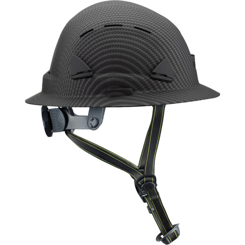 Fibre Metal Climbing Style Helmet with Full Brim, Meets CSA Type 2, Ratchet Suspension, Vented Meunier Outillage Industriel