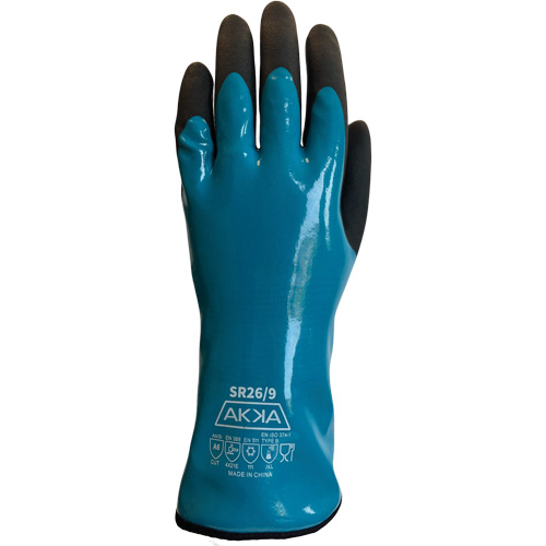 Food, Chemical, Cold & Cut Protection Gloves, Size 7, 12" L, PVC, Nylon Inner Lining Meunier Outillage Industriel
