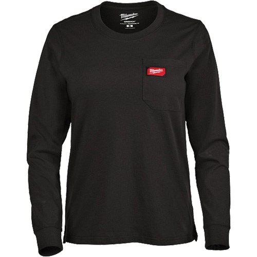 T-shirt &agrave; manches longues avec poches GRIDIRON, Femmes, T-petit, Noir Meunier Outillage Industriel