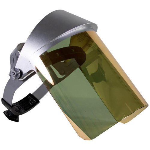 Heat Reflective Face Shield, Polycarbonate, Ratchet Suspension Meunier Outillage Industriel