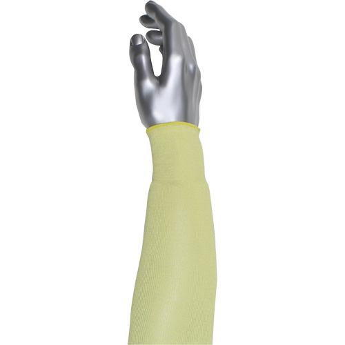 Manchette r&eacute;sistante &agrave; la coupe &agrave; pli unique Kut Gard, Aramide/ATA, 10", ASTM ANSI niveau A4, Jaune Meunier Outillage Industriel