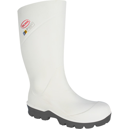 Bottes de transformation alimentaire Boss, Polyur&eacute;thane, Embout Acier, Taille 4, Imperm&eacute;able Meunier Outillage Industriel