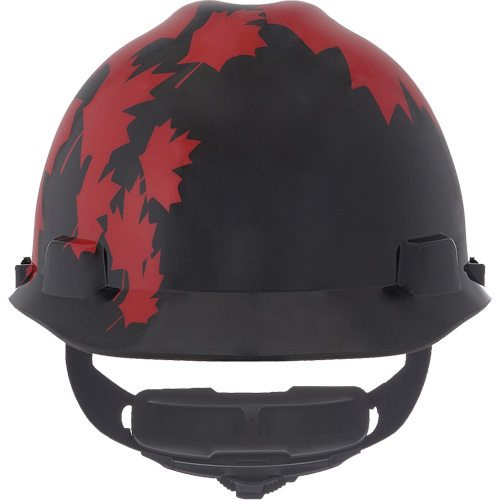 Casque sp&eacute;cialis&eacute; V-Gard, Suspension Rochet, Noir/Rouge Meunier Outillage Industriel