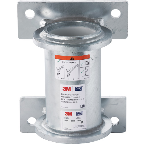 DBI-SALA&reg; Confined Space Wall Mount Base, Galvanized Meunier Outillage Industriel