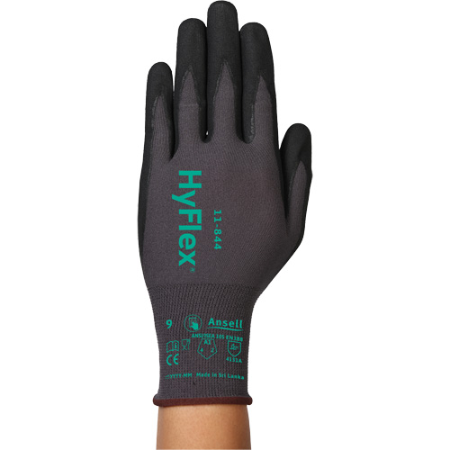 Gants Hyflex 11-844, Taille 5/2T-petit, Calibre 15, Rev&ecirc;tement Mousse de nitrile, Enveloppe en Nylon/Spandex, ASTM ANSI niveau A1/EN 388 niveau 1/EN 388 niveau A Meunier Outillage Industriel