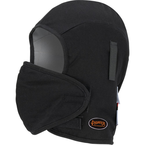 Doublure matelass&eacute;e ignifug&eacute;e Pioneer 766A pour casque de s&eacute;curit&eacute; avec embout buccal amovible, Noir/Gris, Coton/FR-Tech/Modacrylique/Nylon Meunier Outillage Industriel