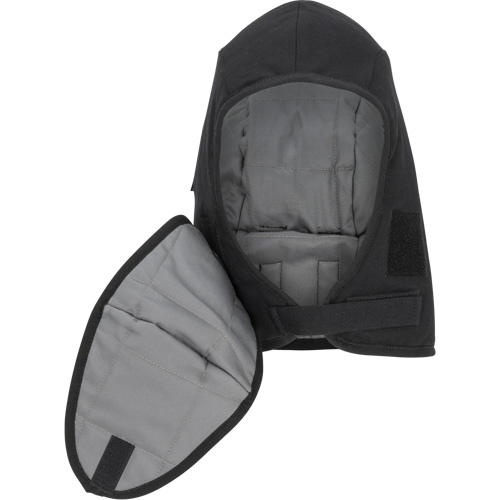 Doublure matelass&eacute;e ignifug&eacute;e Pioneer 766A pour casque de s&eacute;curit&eacute; avec embout buccal amovible, Noir/Gris, Coton/FR-Tech/Modacrylique/Nylon Meunier Outillage Industriel