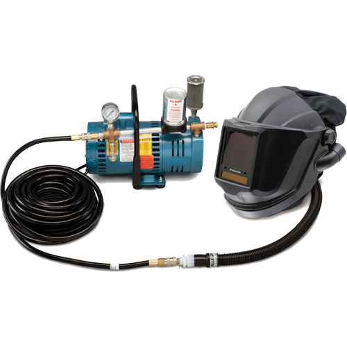 1-Worker MAXSHIELD&reg; Supplied Air Shield & Flip-Front Welding System Meunier Outillage Industriel
