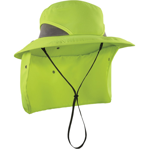 Chapeau de garde forestier 8934 Chill-Its avec prot&egrave;ge-nuque, petit/moyen, Lime haute visibilit&eacute; Meunier Outillage Industriel