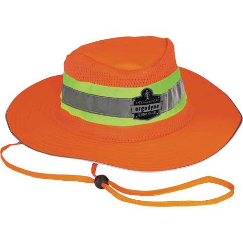 GloWear 8935 Ranger Sun Hat, Small/Medium, High Visibility Orange, Polyester Meunier Outillage Industriel
