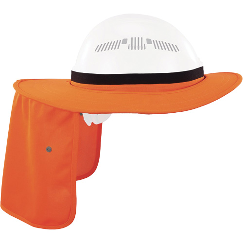 Chill-Its 6661 Universal Hard Hat Brim with Neck Shade, Hi-Vis Orange Meunier Outillage Industriel