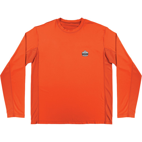 Chill-Its 6689 Cooling Long Sleeve Sun Shirt with UV Protection, Orange, Small Meunier Outillage Industriel