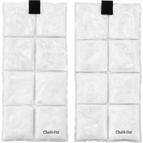 Veste de refroidissement &agrave; changement de phase l&eacute;g&egrave;re avec sachets de recharge Chill-Its 6260, 2T-grand/3T-grand, Orange Meunier Outillage Industriel