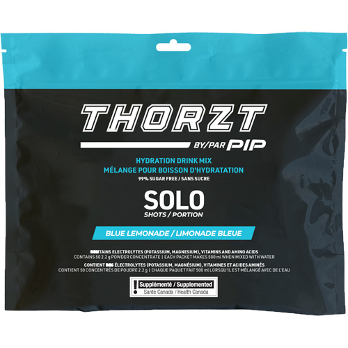 THORZT Sugar-Free Solo Shot Hydration Drink Mix, Single Serve, Blue Lemonade Meunier Outillage Industriel
