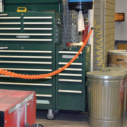 Magnetic Chain Barrier Warehouse Kit, Orange Meunier Outillage Industriel