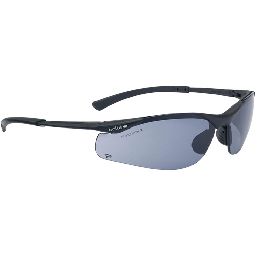 Contour BSSI Safety Glasses, Brown/Smoke Lens, Anti-Fog/Anti-Scratch, ANSI Z87+ Meunier Outillage Industriel