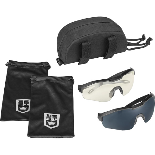 MY6 Safety Glasse Eyeshield Kit, Clear/Smoke Lens, Anti-Fog/Anti-Scratch, ANSI Z87+ Meunier Outillage Industriel