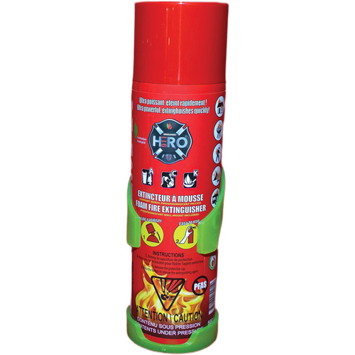 Hero 911 PFAS-Free Fire Extinguisher, ACK, 500 ml Capacity Meunier Outillage Industriel