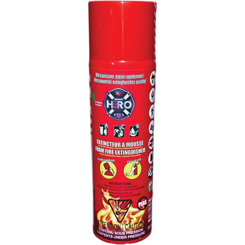 Hero 911 PFAS-Free Fire Extinguisher, ACK, 500 ml Capacity Meunier Outillage Industriel
