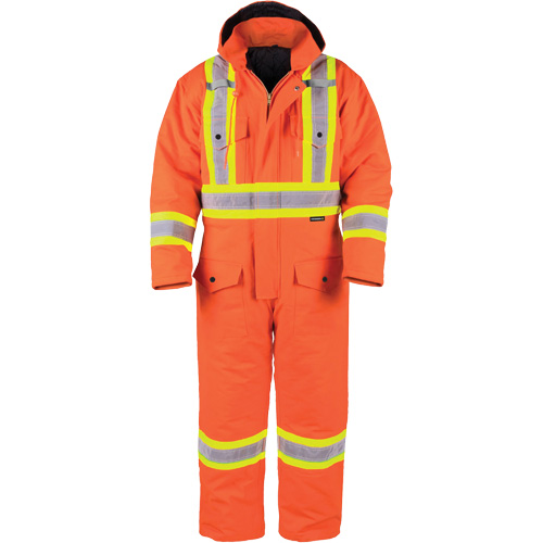 High-Visibility Lined Canvas Overalls, 2X-Large, High Visibility Orange Meunier Outillage Industriel