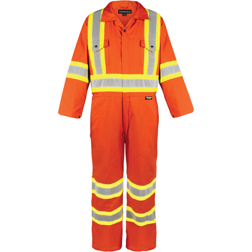 High-Visibility Unlined Coveralls, 2X-Large, High Visibility Orange Meunier Outillage Industriel