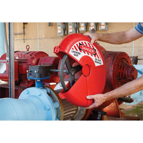 Dispositif de verrouillage coulissant pour vanne &agrave; opercule, Type Volant Meunier Outillage Industriel