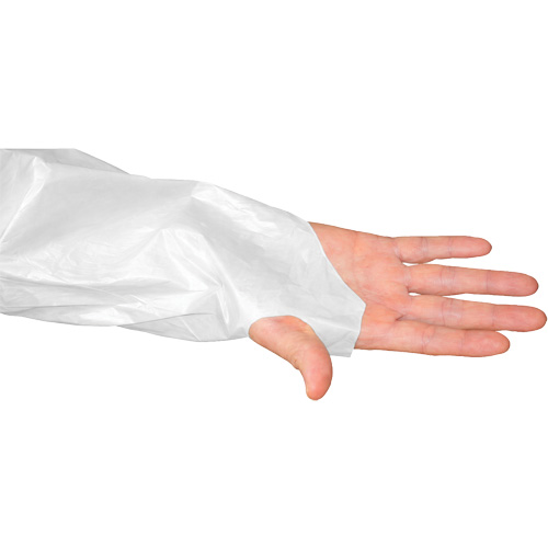 CoverMe Gown with Thumbholes, One Size, White, Polyethylene Meunier Outillage Industriel
