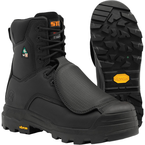 Vulcan Work Boots with External Metguard, Leather, Size 7, Impermeable Meunier Outillage Industriel