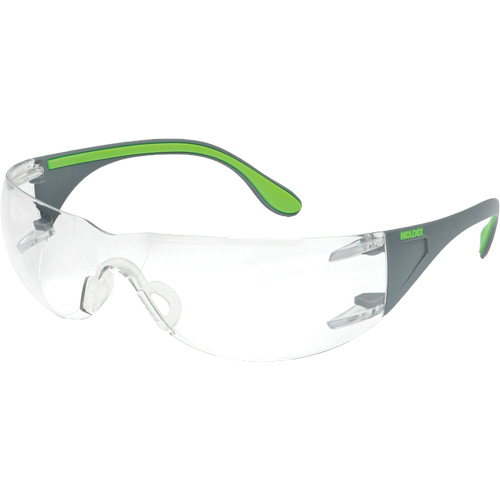 Lunettes de s&eacute;curit&eacute; gris/vert Adapt Lite, Lentille Transparent, Antibu&eacute;e/Anti-&eacute;gratignures, ANSI Z87+/R&eacute;pond ou surpasse la norme CSA Z94.3 Meunier Outillage Industriel