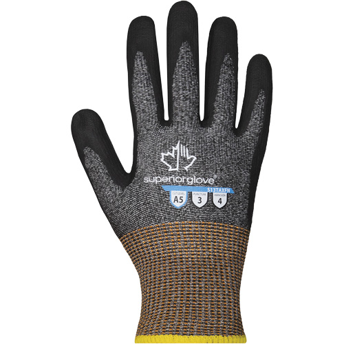 Gants minces r&eacute;sistants &agrave; la coupe PRO S13TAXFN, Taille 12, Calibre 13, Rev&ecirc;tement Mousse de nitrile, Enveloppe en TenActiv, ASTM ANSI niveau A5 Meunier Outillage Industriel
